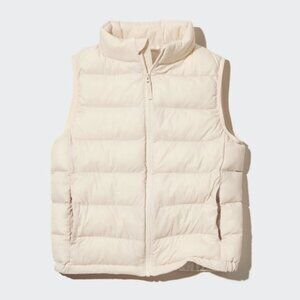Uniqlo Ultra Light Down Vest White Cream size S Women